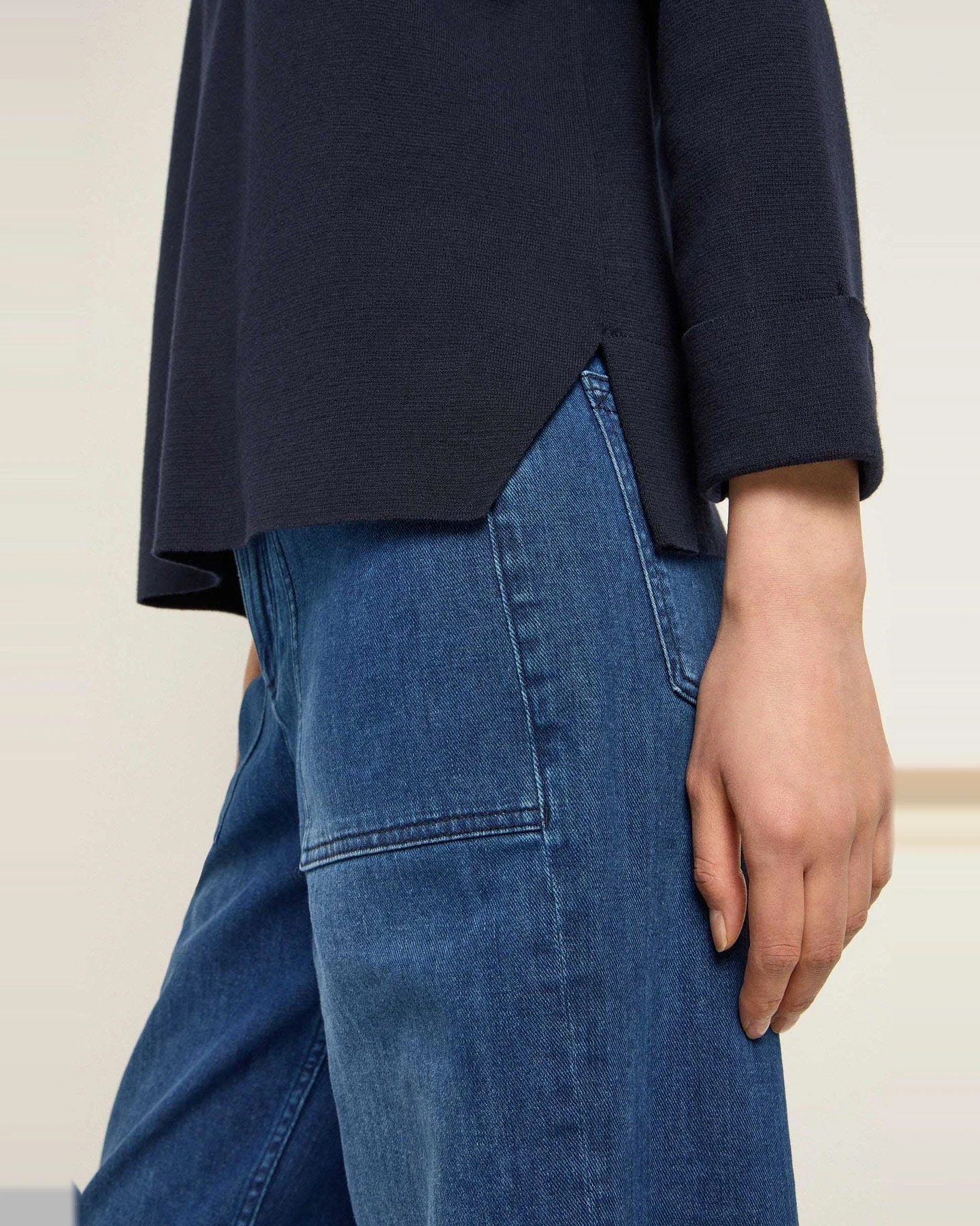 U-Boot Pullover Blau – Ansicht 4