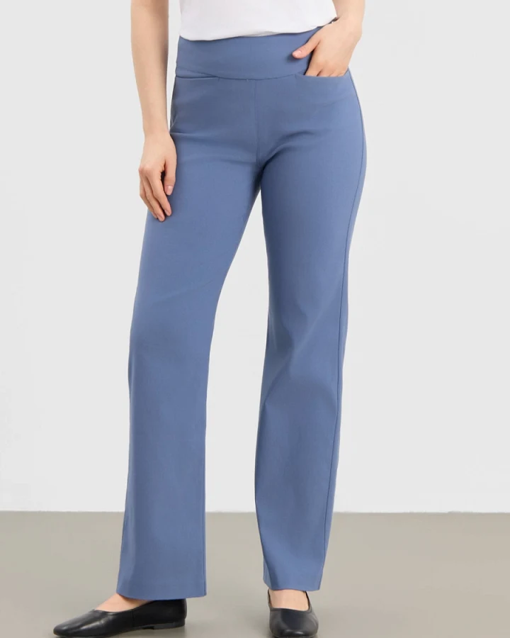 LAURIE Damen vegan Hose Thea Straight Sl Blau