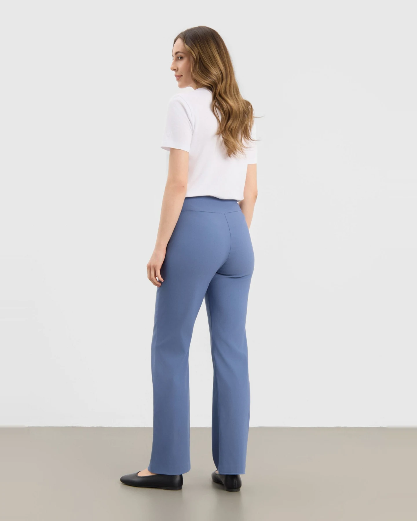 LAURIE Damen vegan Hose Thea Straight Sl Blau – Ansicht 2