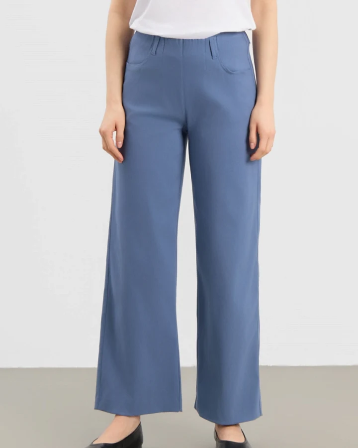 LAURIE Damen vegan Hose Donna Loose Sl Blau