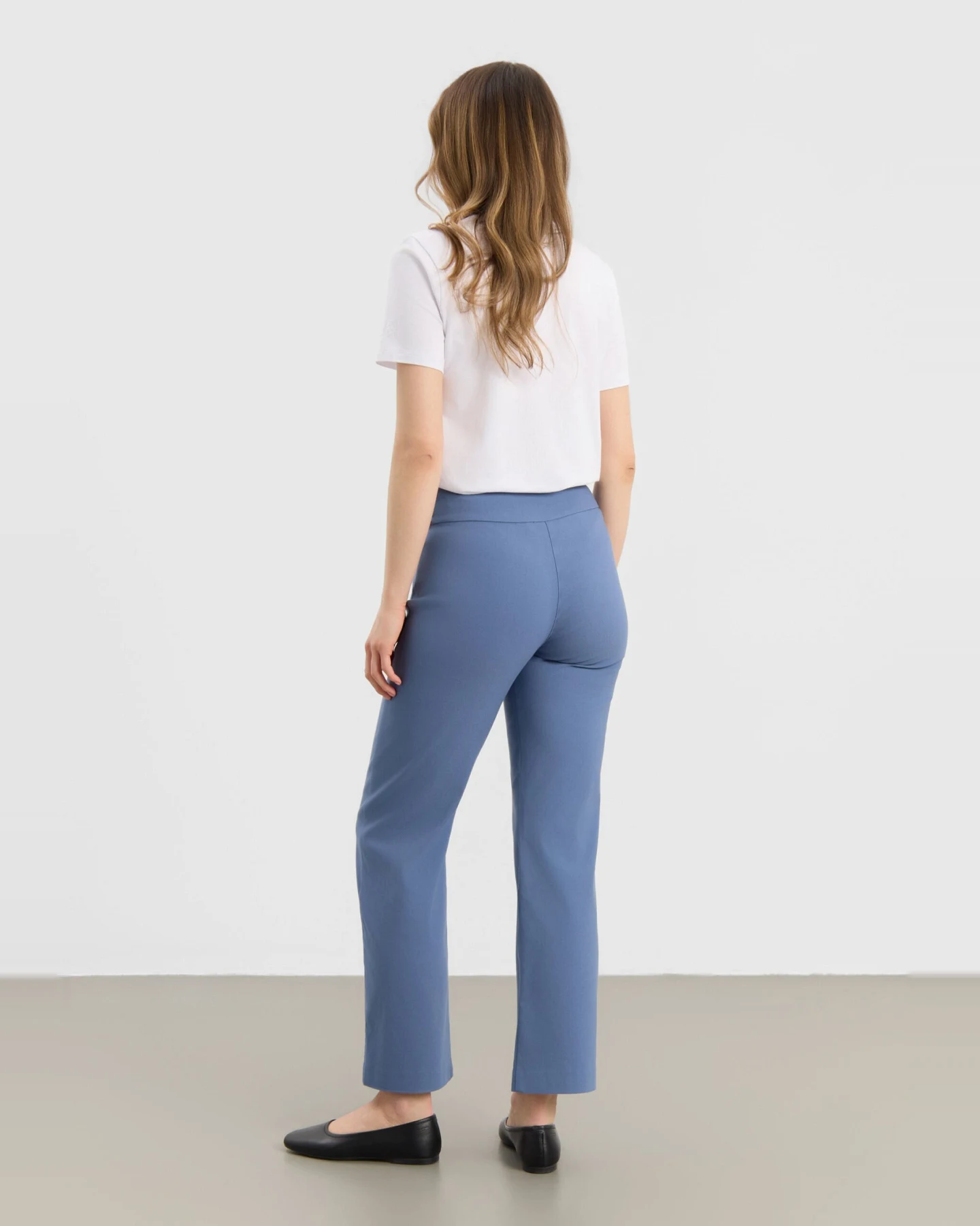 LAURIE Damen vegan Hose Thea Straight Ml Blau – Ansicht 2