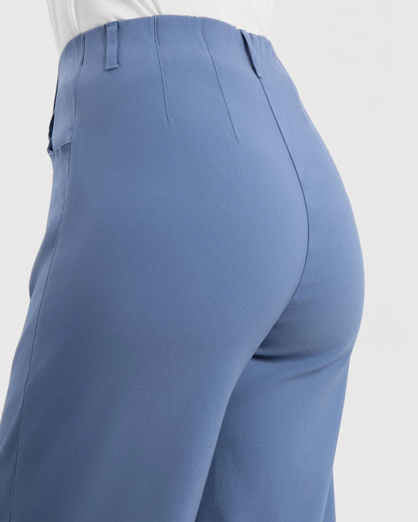 LAURIE Damen vegan Hose Donna Loose Lang Länge Blau – Ansicht 2