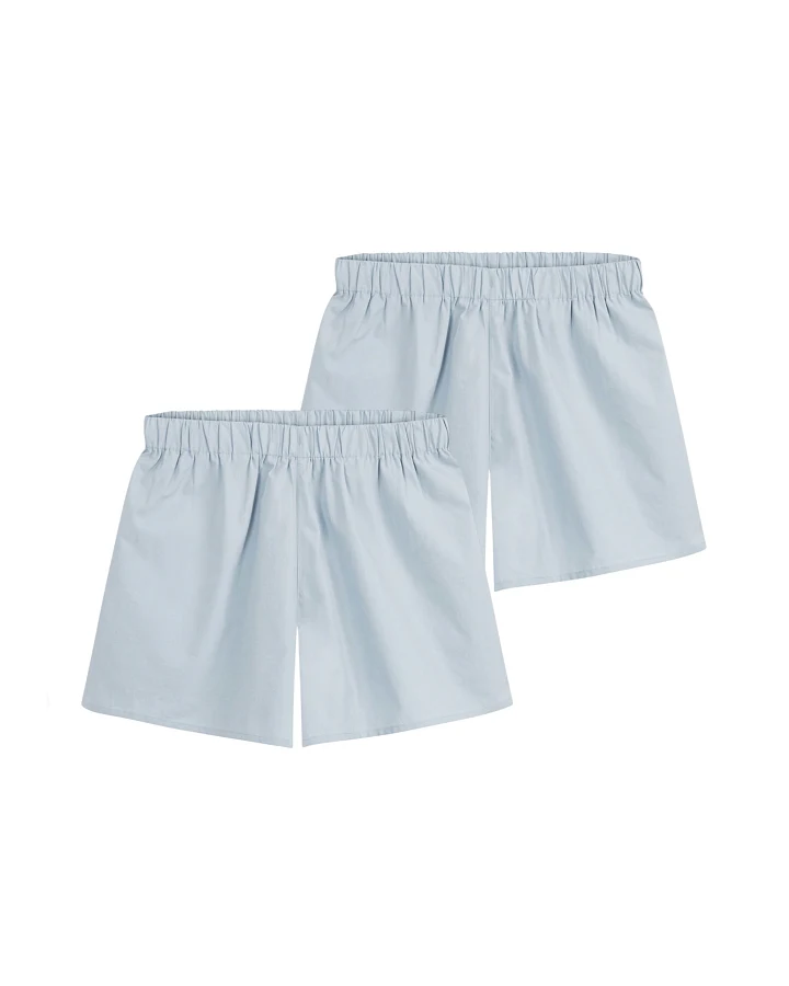 MELA Damen vegan Multipack 2x Pyjama Shorts Vanika Cloudy Blue
