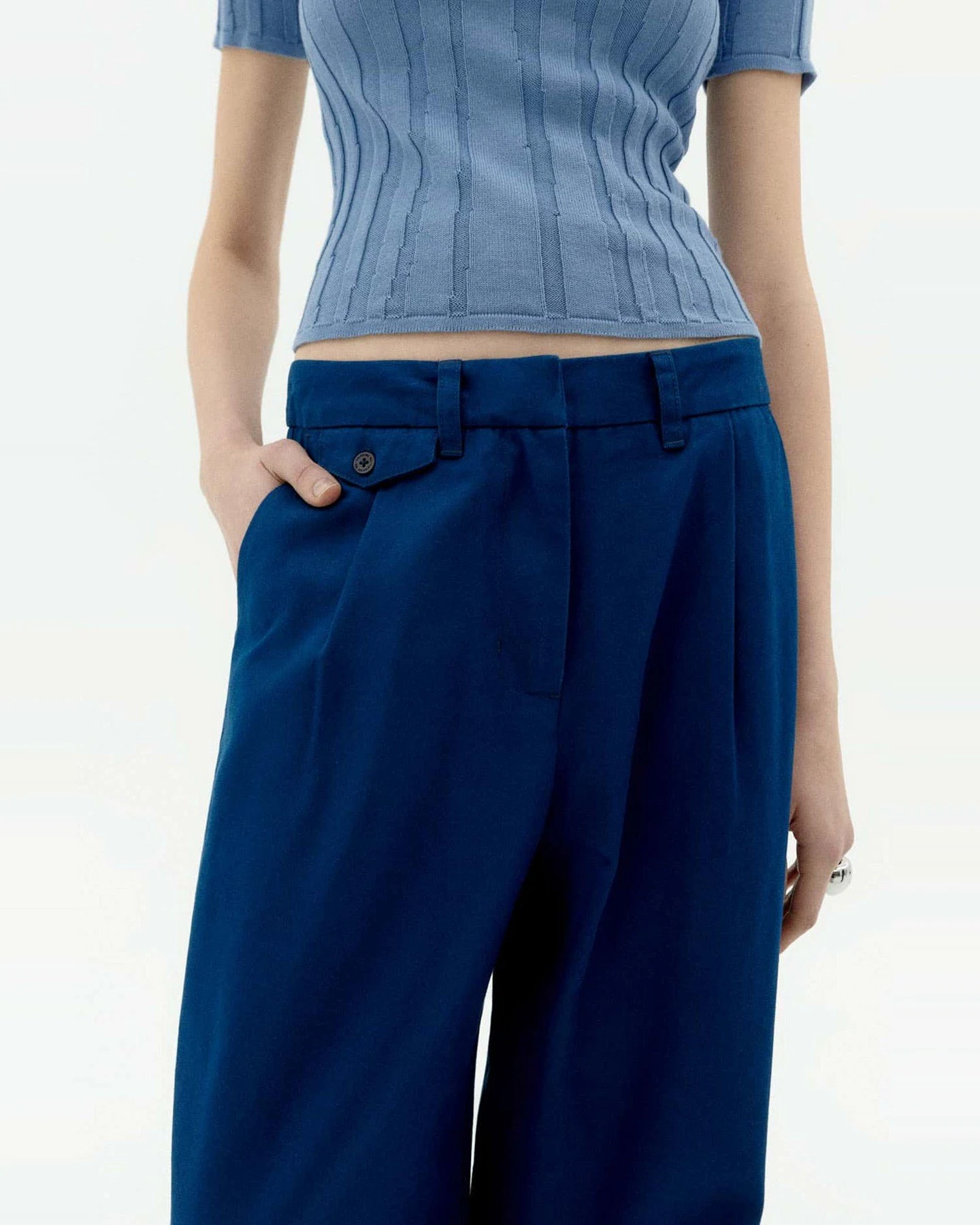 Hose Pat Hanf Blau – Ansicht 4