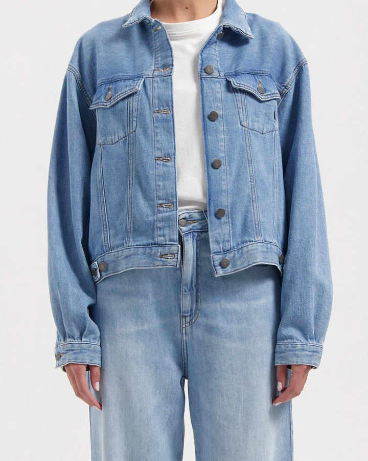 MUD Jeans Damen vegan Jacke Fran Stone Vintage