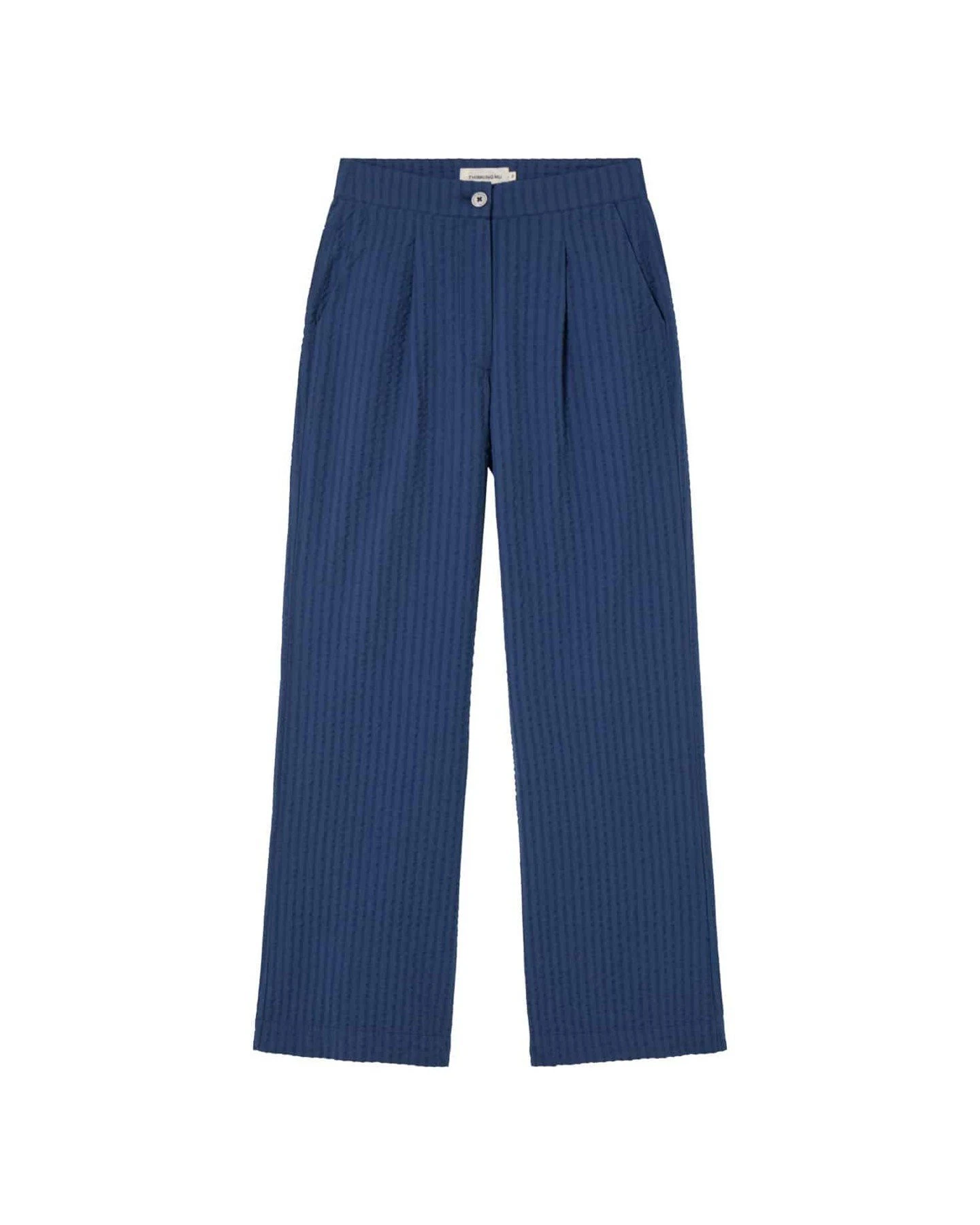 Hose Manolita Seersucker Blau – Ansicht 5