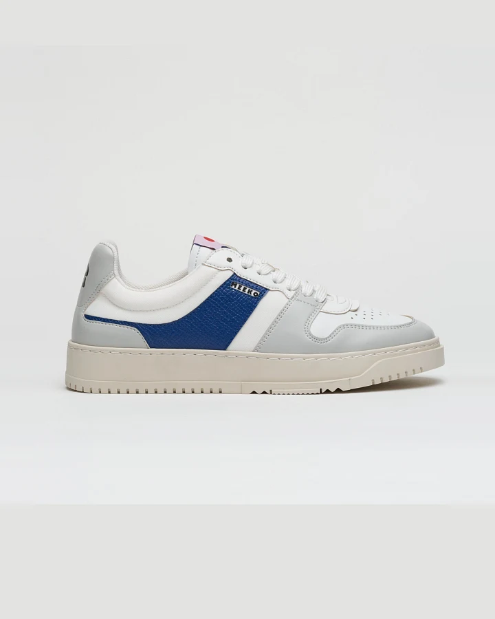 MEEKO Herren vegan Turnschuhe Kiboko Blau/Weiß