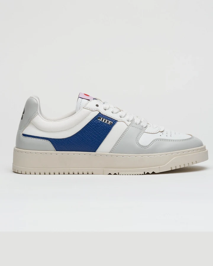 MEEKO Herren vegan Turnschuhe Kiboko Blau/Weiß