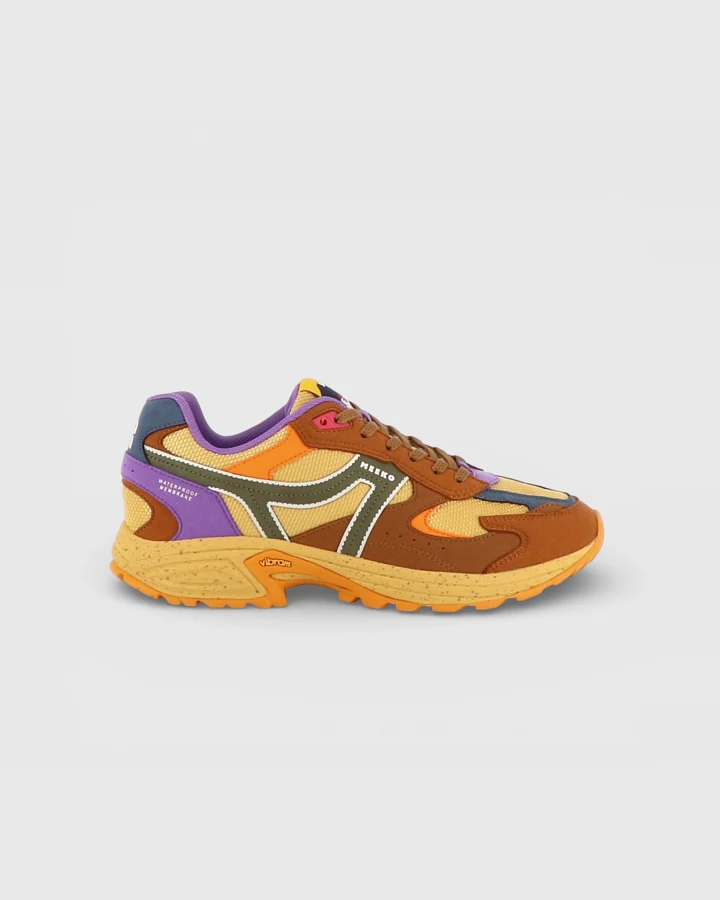 MEEKO Herren vegan Sneaker Capra Savannah Lila/Braun