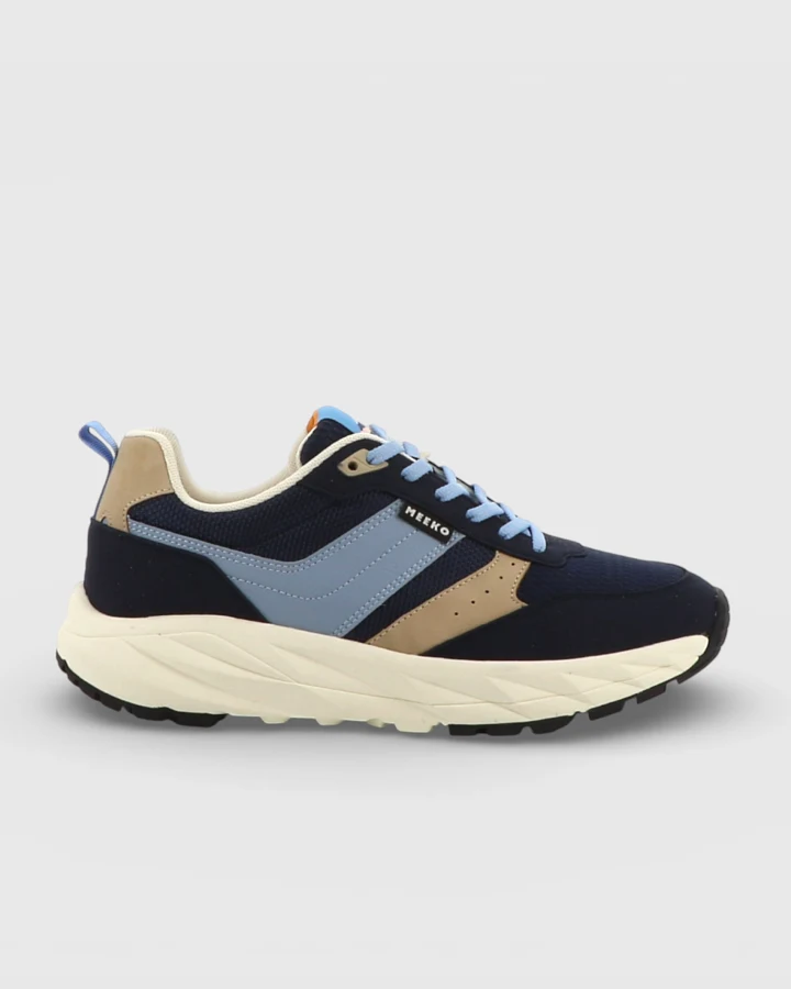 MEEKO Herren vegan Sneaker Pongo Arctic Blue/Beige
