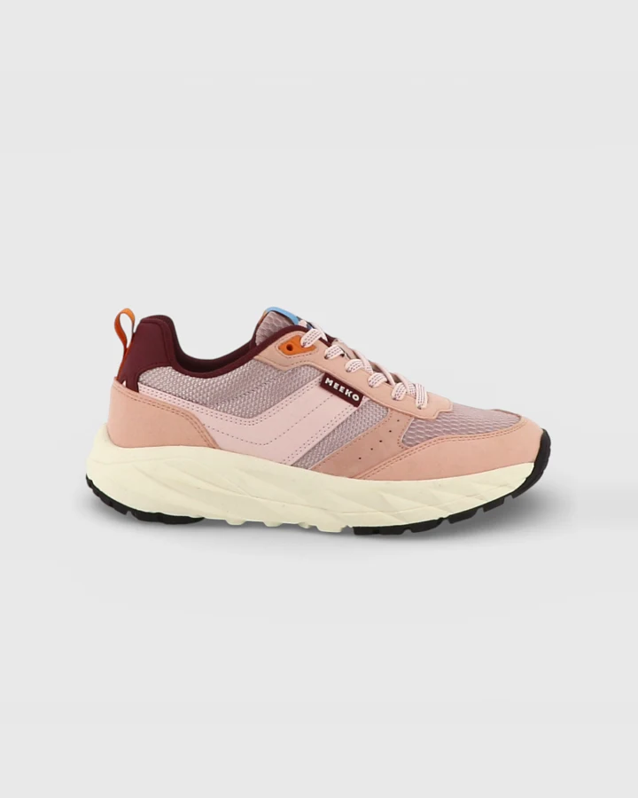 MEEKO Herren vegan Sneaker Pongo Pastellrosa