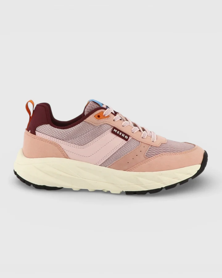 MEEKO Herren vegan Sneaker Pongo Pastellrosa