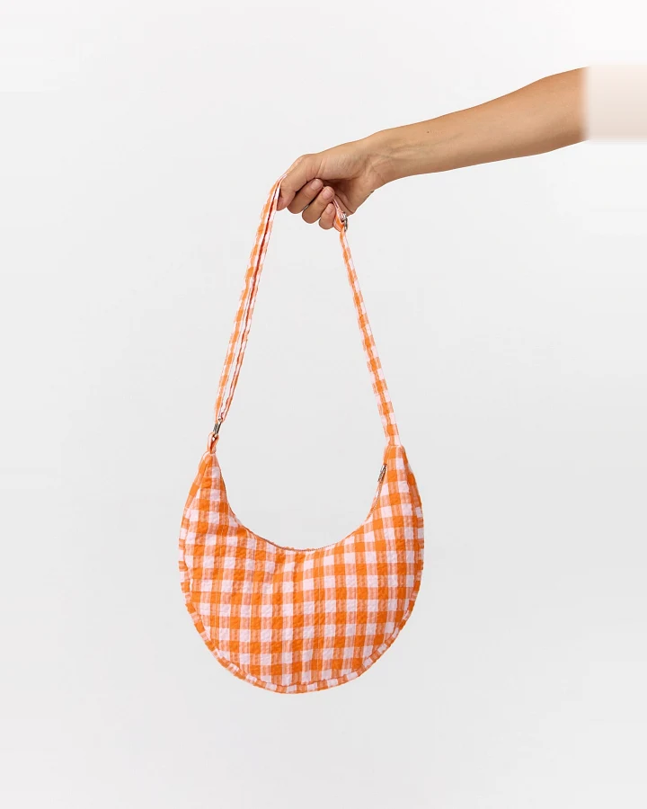 SUITE13LAB Damen vegan Moonbag Janno Check Orange