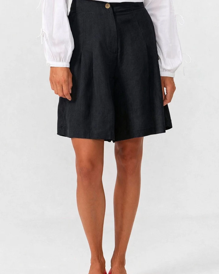 SUITE13LAB Damen vegan Shorts Bermuda Salor Schwarz