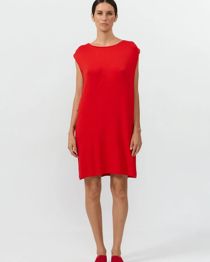 SUITE13LAB Damen vegan Kleid Shire Rot