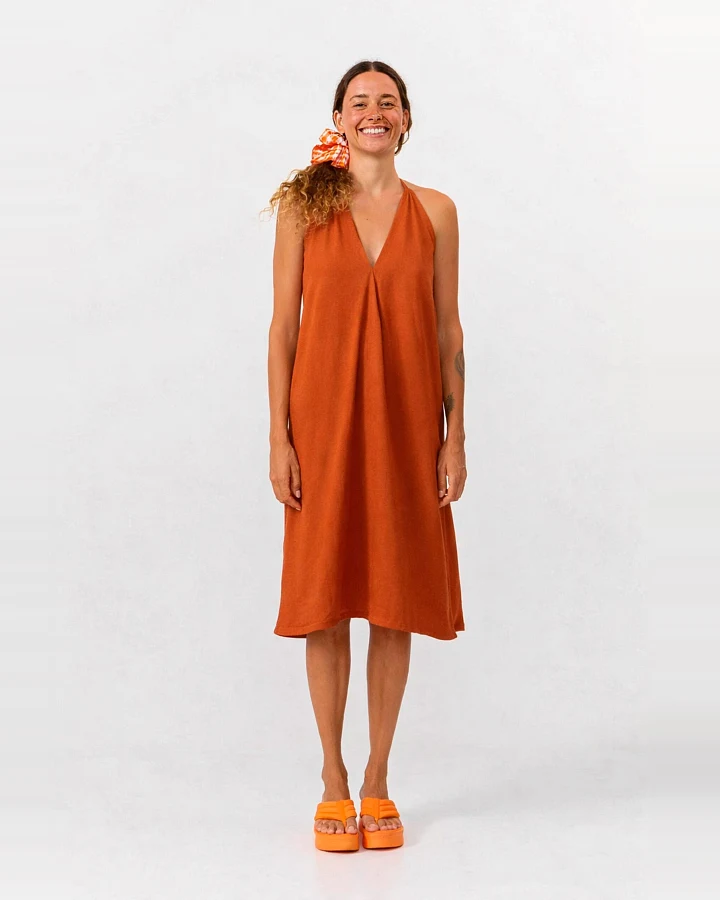 SUITE13LAB Damen vegan Kleid Mp Kurz Henna