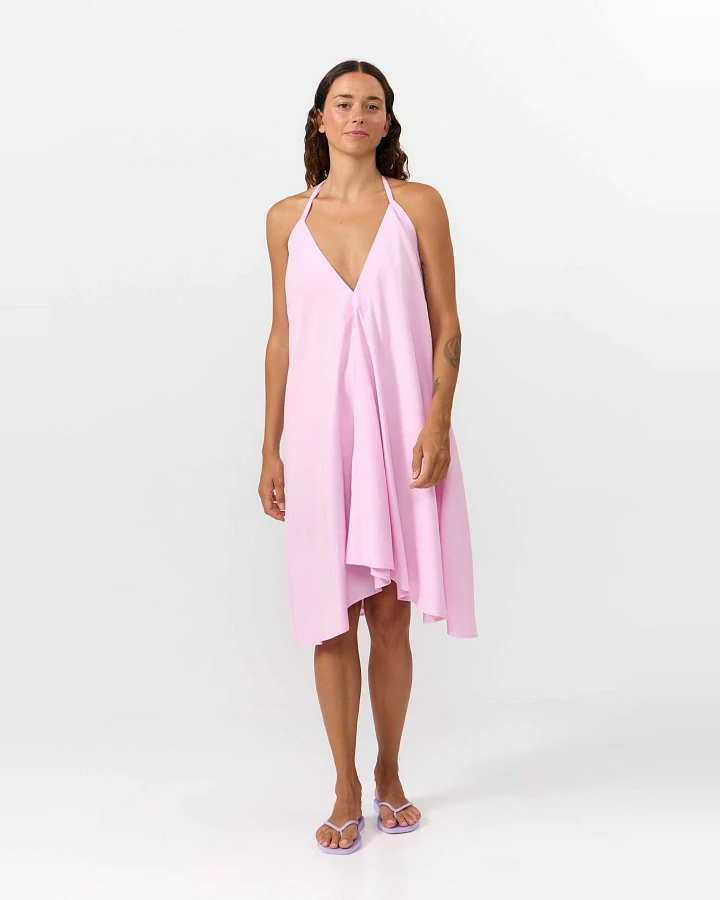 SUITE13LAB Damen vegan Kleid Mp Kurz Rosa