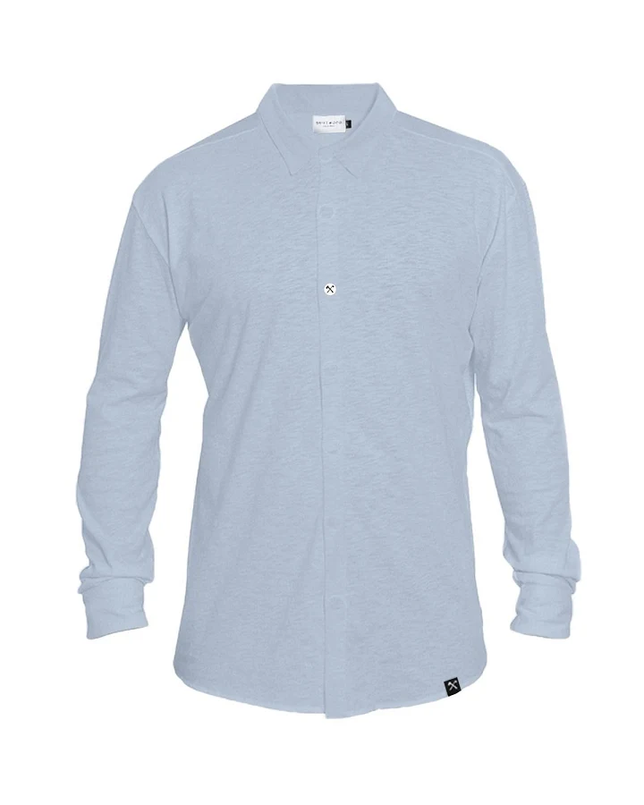 The Driftwood Tales Herren vegan Hemd - Hellblau