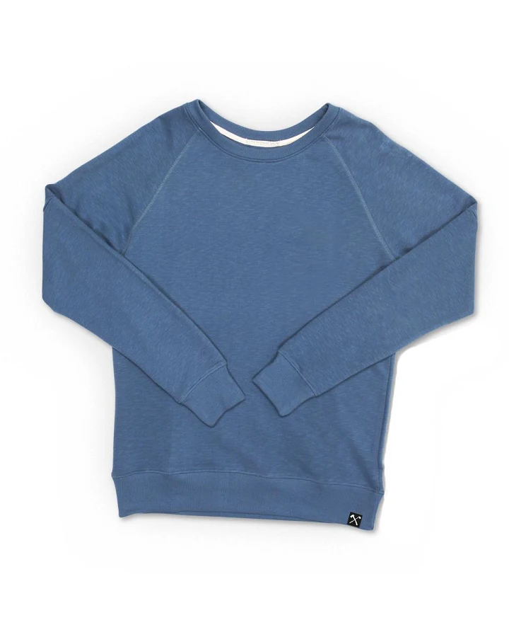 The Driftwood Tales Herren vegan Sweat-Pullover - Blau