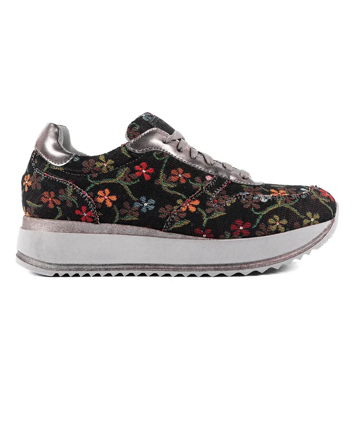 Risorse Future Damen vegan Sneaker Asia Schwarz Floret Schwarz