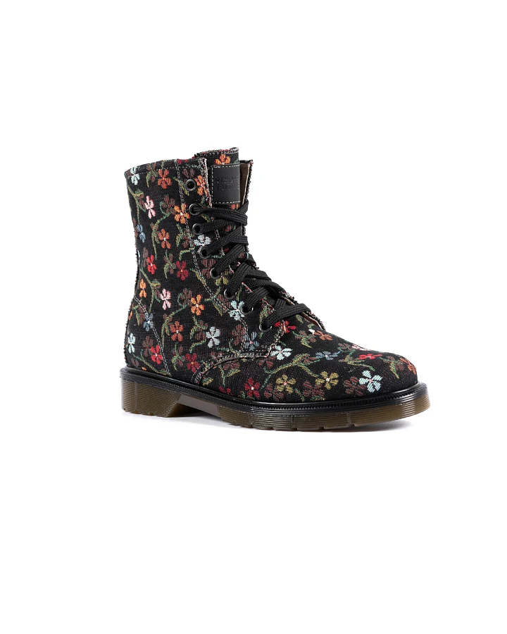 Risorse Future Damen vegan Stiefel Mr. Vegan Floret Schwarz
