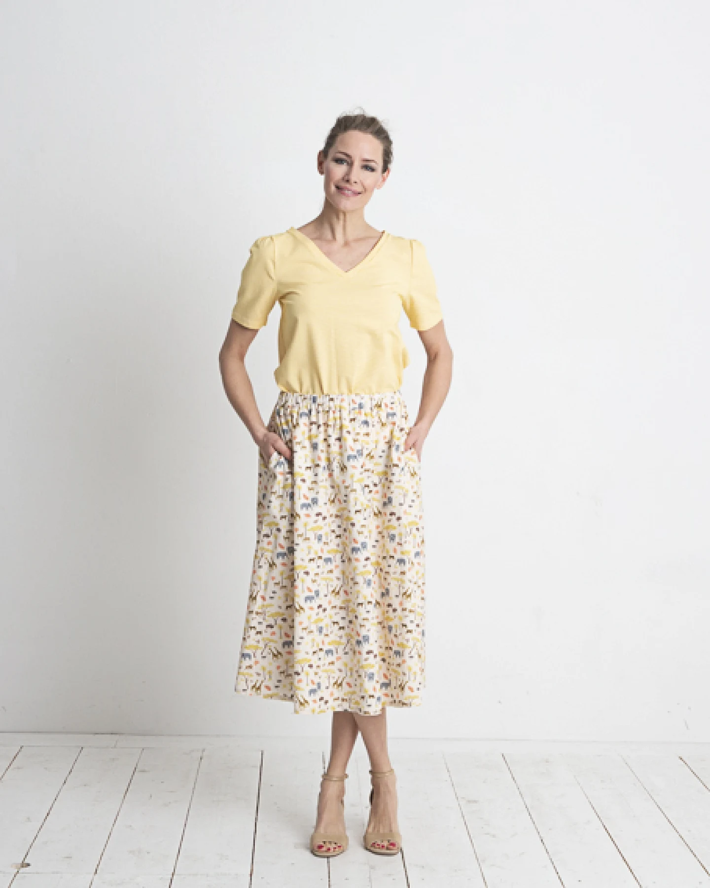 Marjolein Elisabeth Damen vegan Rock Anne Safari – Ansicht 2