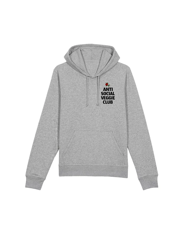 Oat Milk Club Damen vegan Anti Social Veggie Club - Hoodie Aus Bio-Baumwolle Grau