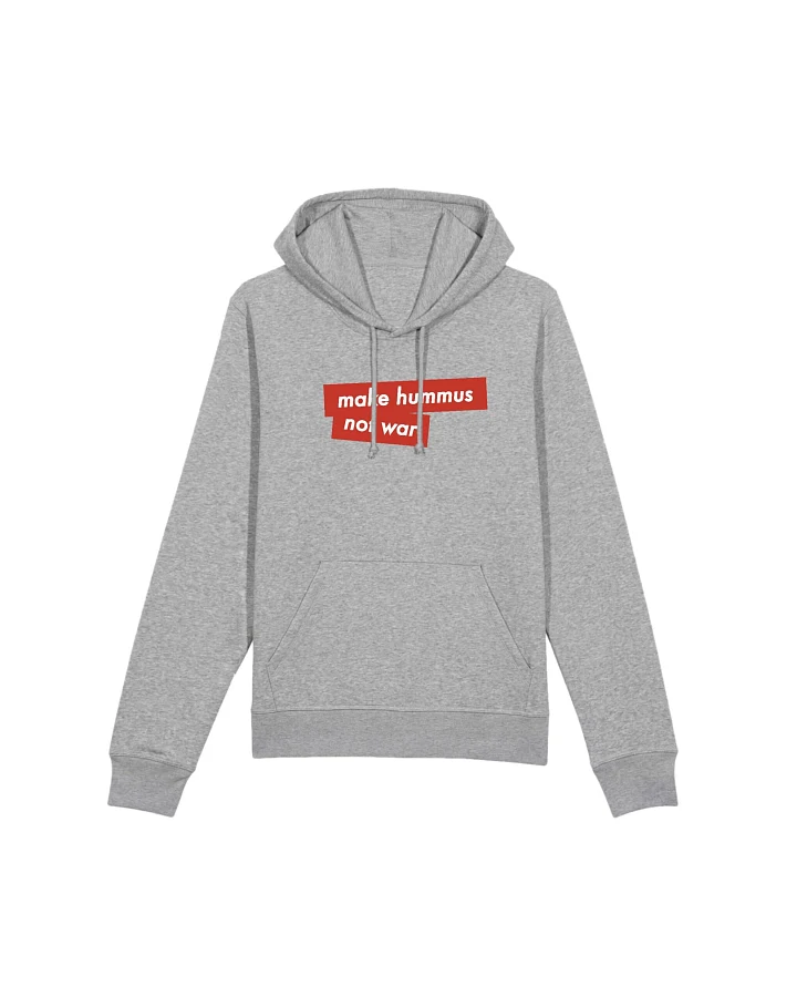Oat Milk Club Damen vegan Make Hummus Not War - Hoodie Grau
