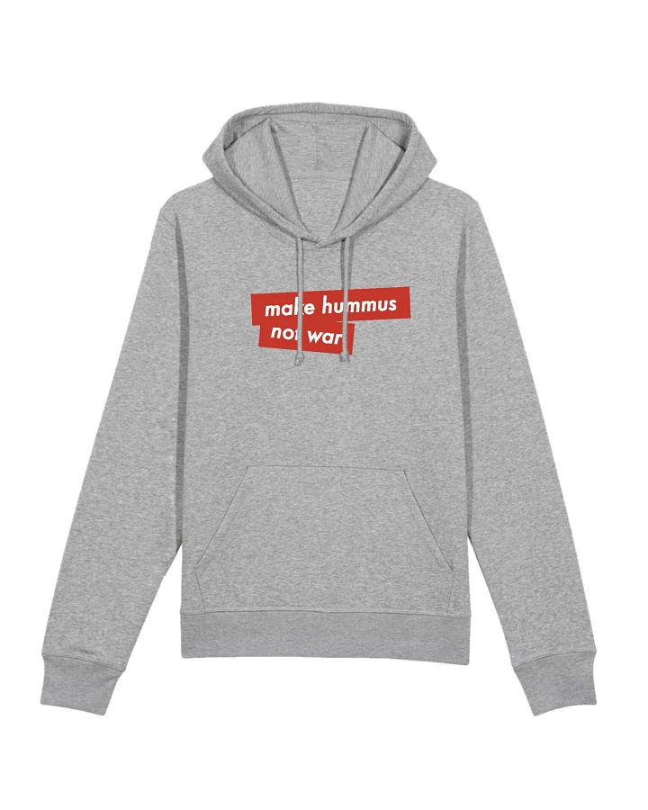 Oat Milk Club Damen vegan Make Hummus Not War - Hoodie Grau