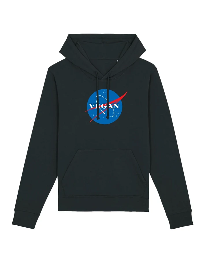 Oat Milk Club Damen vegan Vegan Nasa - Hoodie Aus Bio-Baumwolle Schwarz