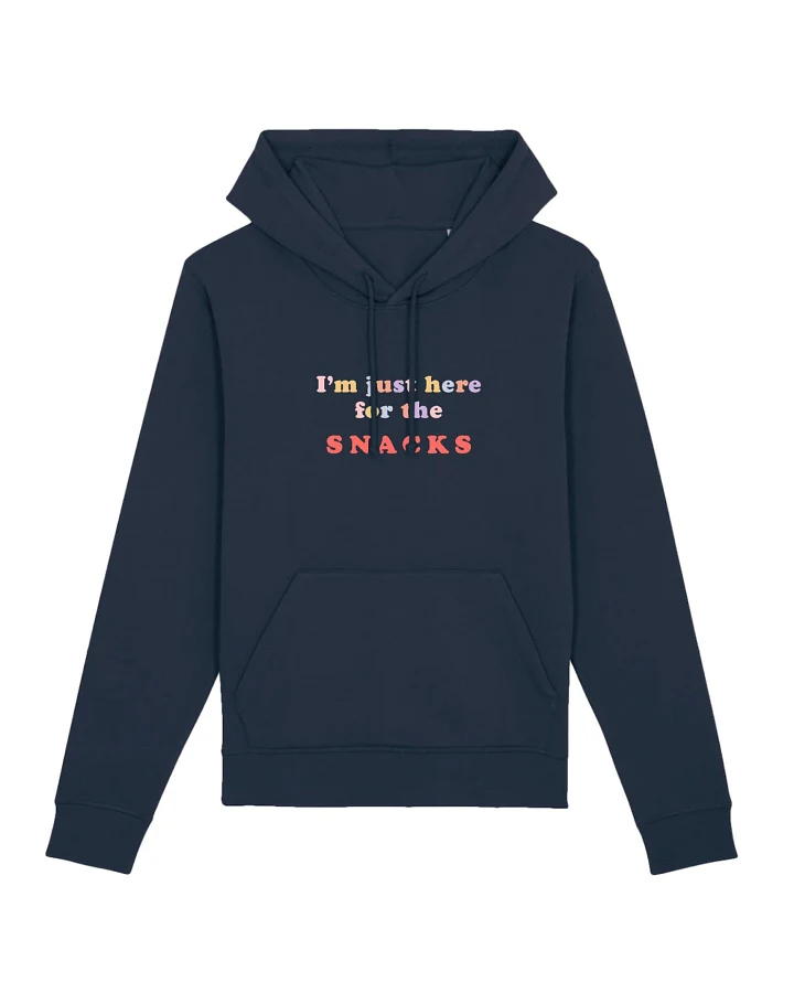 Oat Milk Club Damen vegan Unisex Hoodie Snacks - Schwarz