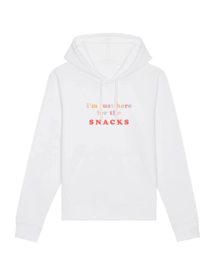 Oat Milk Club Damen vegan Unisex Hoodie Snacks - Weiß