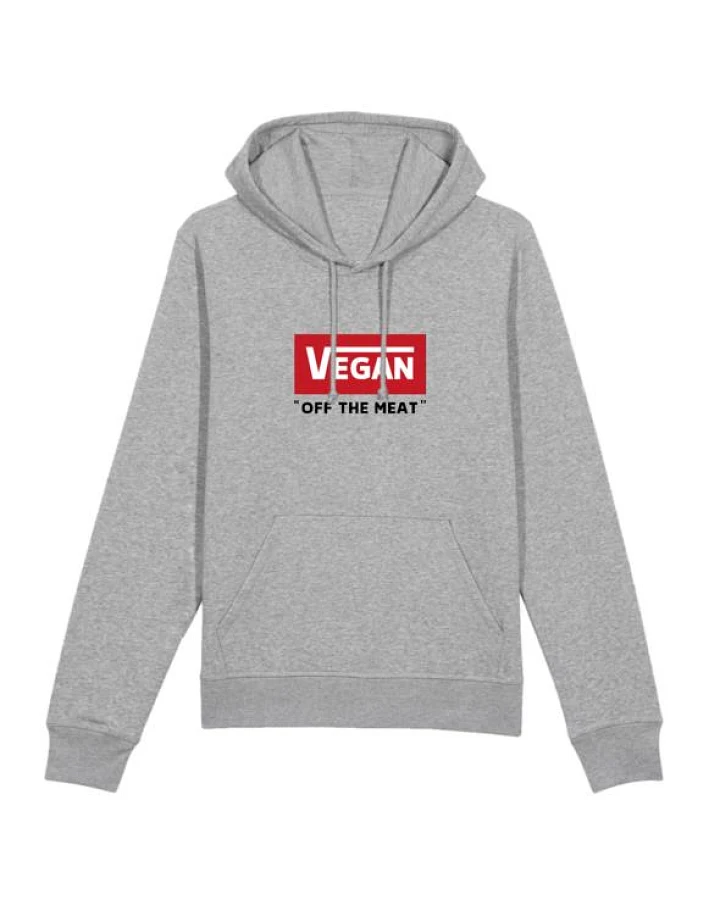 Oat Milk Club Damen vegan Kapuzenpullover Off The Meat Grau