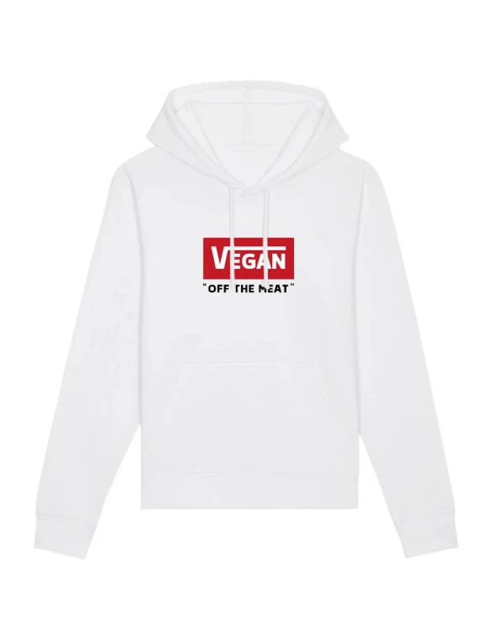 Oat Milk Club Damen vegan Kapuzenpullover Off The Meat Weiß