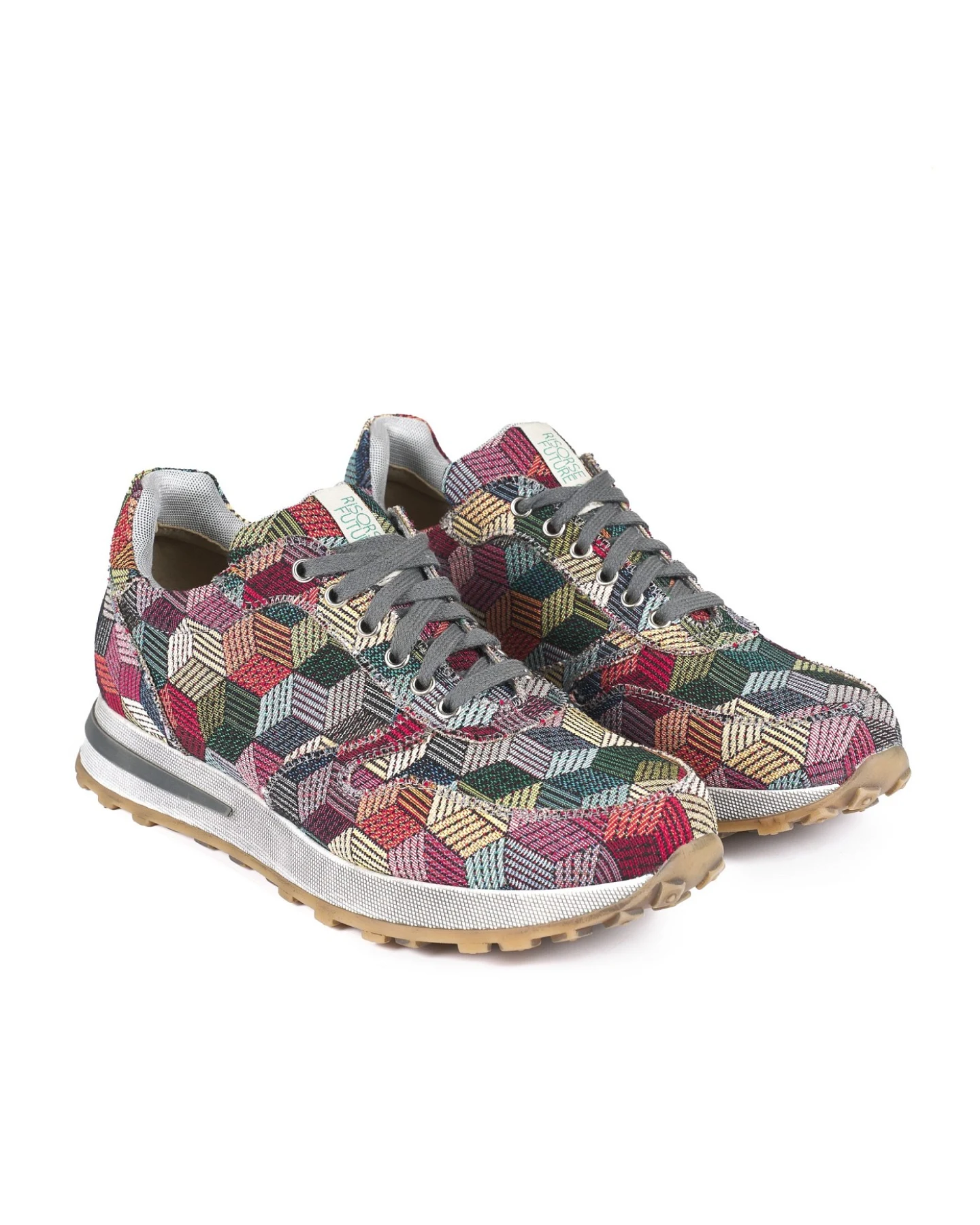 Risorse Future Herren vegan Sneaker Roger Cube Mehrfarbig – Ansicht 2