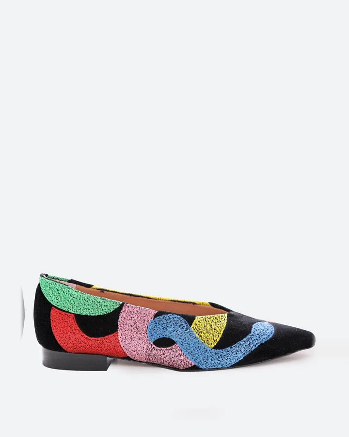 Momoc Damen vegan Ballerinas L'Âme De Colette Schwarz