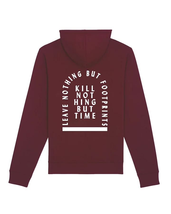 Oat Milk Club Herren vegan Hoodie Töte Nichts Als Die Zeit Bordeaux