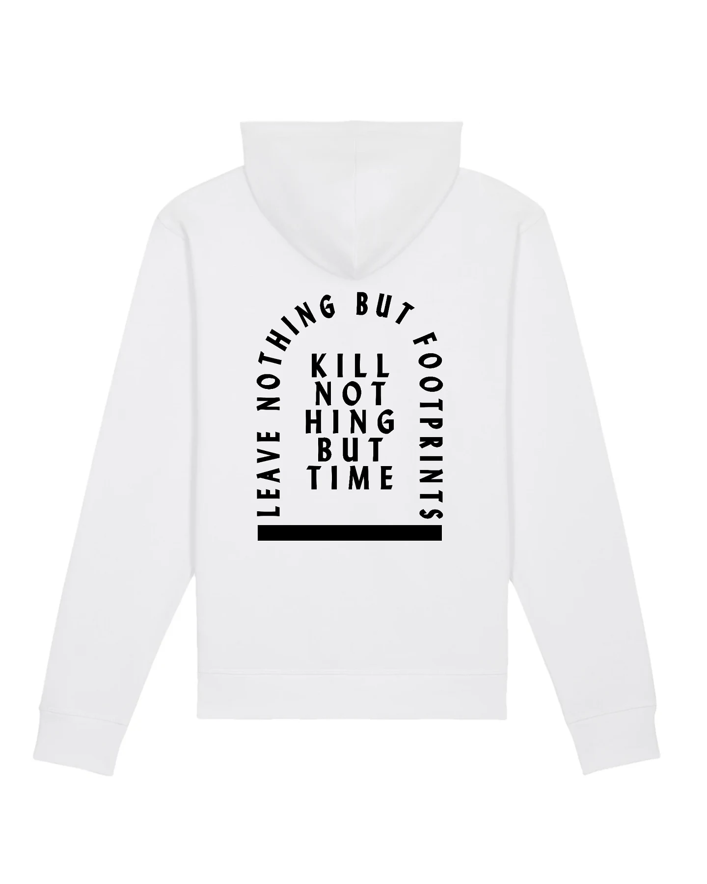 Oat Milk Club Damen vegan Hoodie Kill Nothing But Time Weiß – Ansicht 2