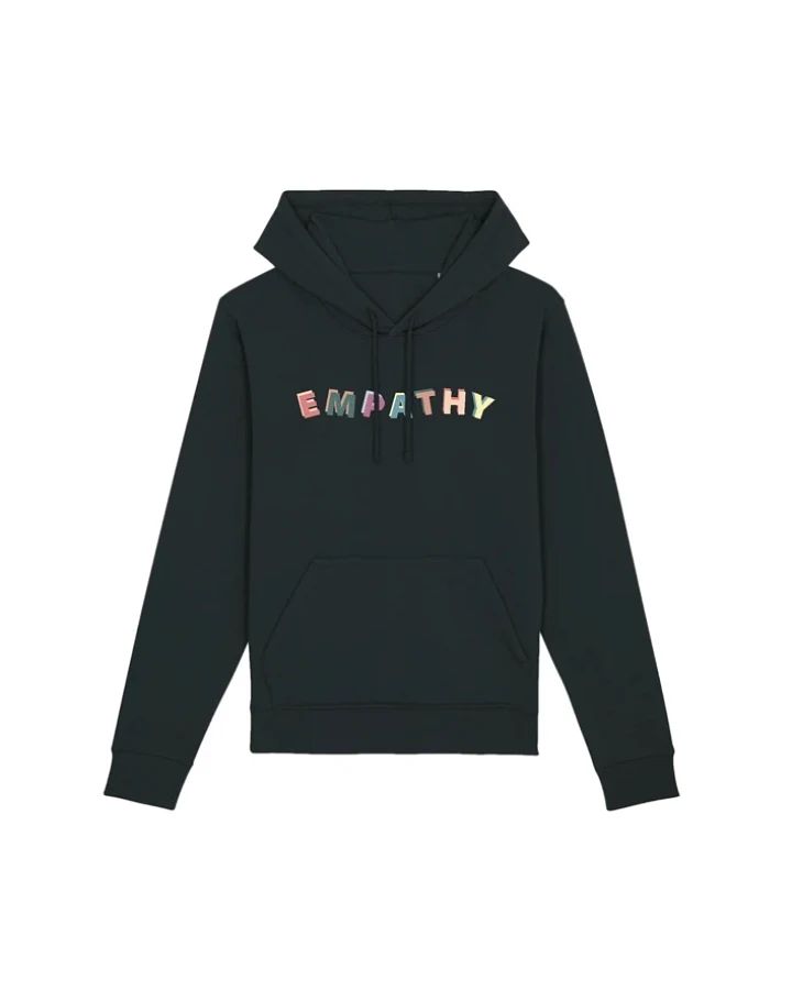 Oat Milk Club Damen vegan Hoodie Empathie Schwarzpath