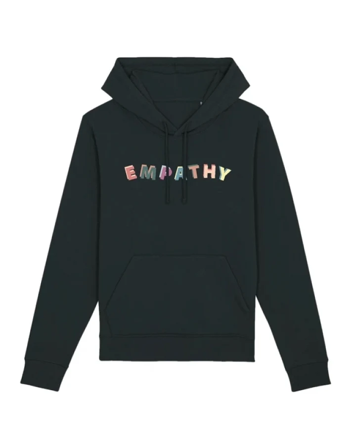Oat Milk Club Damen vegan Hoodie Empathie Schwarzpath