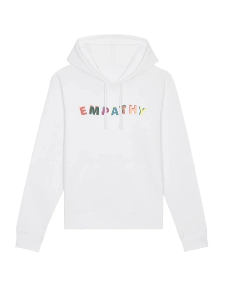 Oat Milk Club Damen vegan Hoodie Empathie Weiß