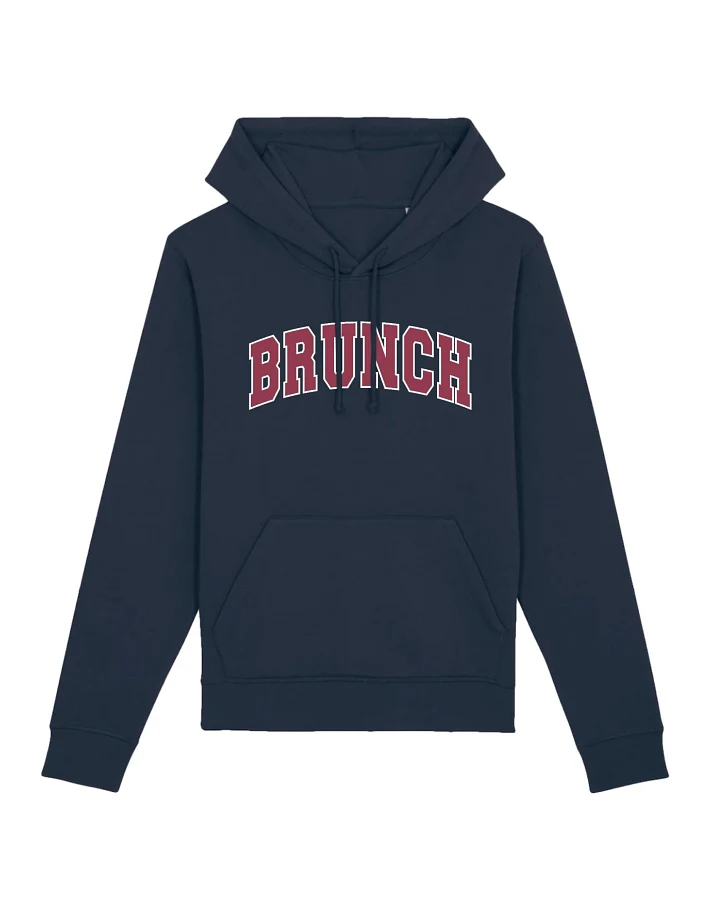 Oat Milk Club Damen vegan Kapuzenpullover Brunch Dunkelblau