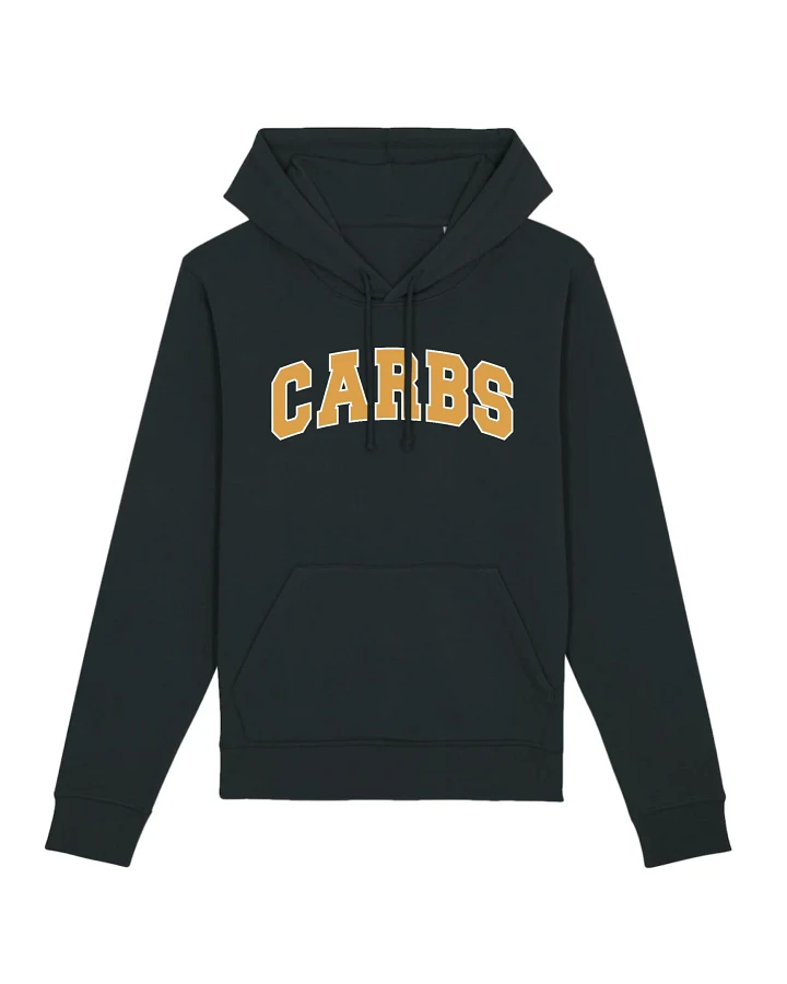 Oat Milk Club Damen vegan Hoodie Carbs Schwarz