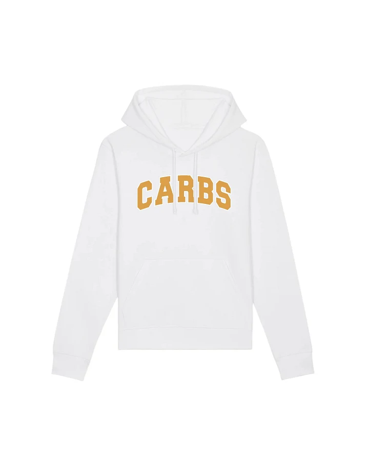 Oat Milk Club Damen vegan Hoodie Kohlenhydrate Weiß