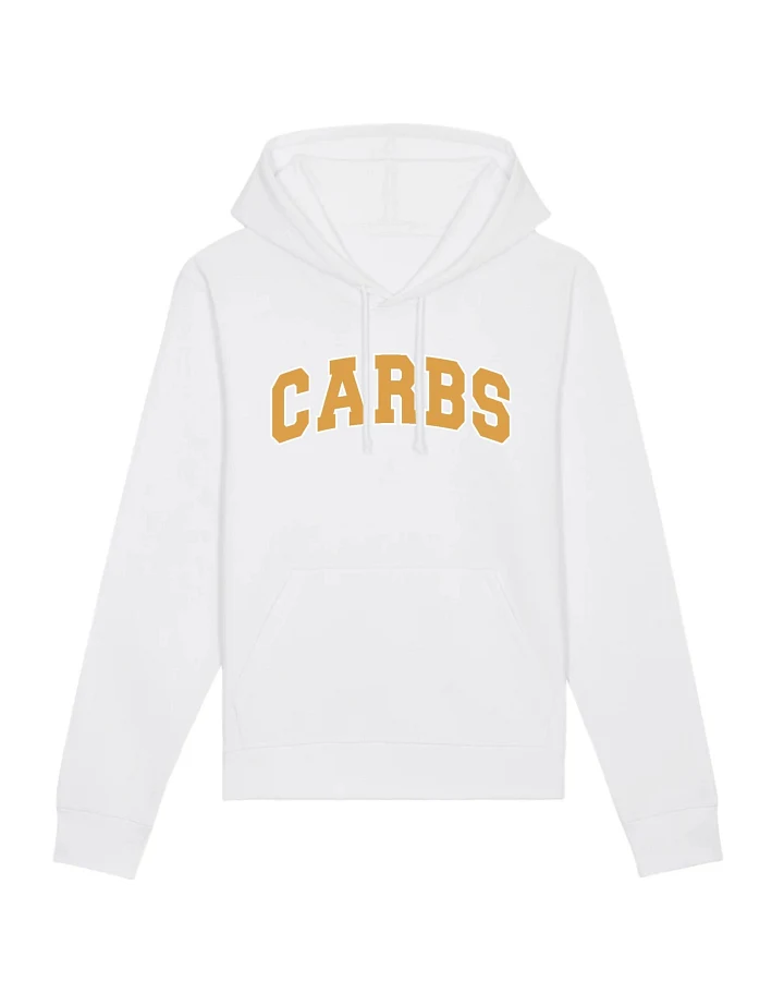 Oat Milk Club Damen vegan Hoodie Kohlenhydrate Weiß