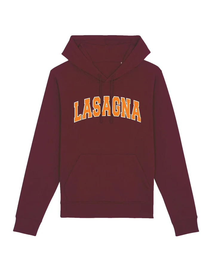 Oat Milk Club Damen vegan Hoodie Lasagne Burgunderrot