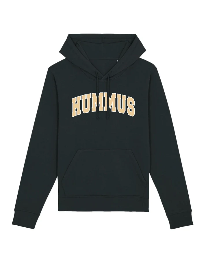 Oat Milk Club Damen vegan Kapuzenpullover Hummus Schwarz