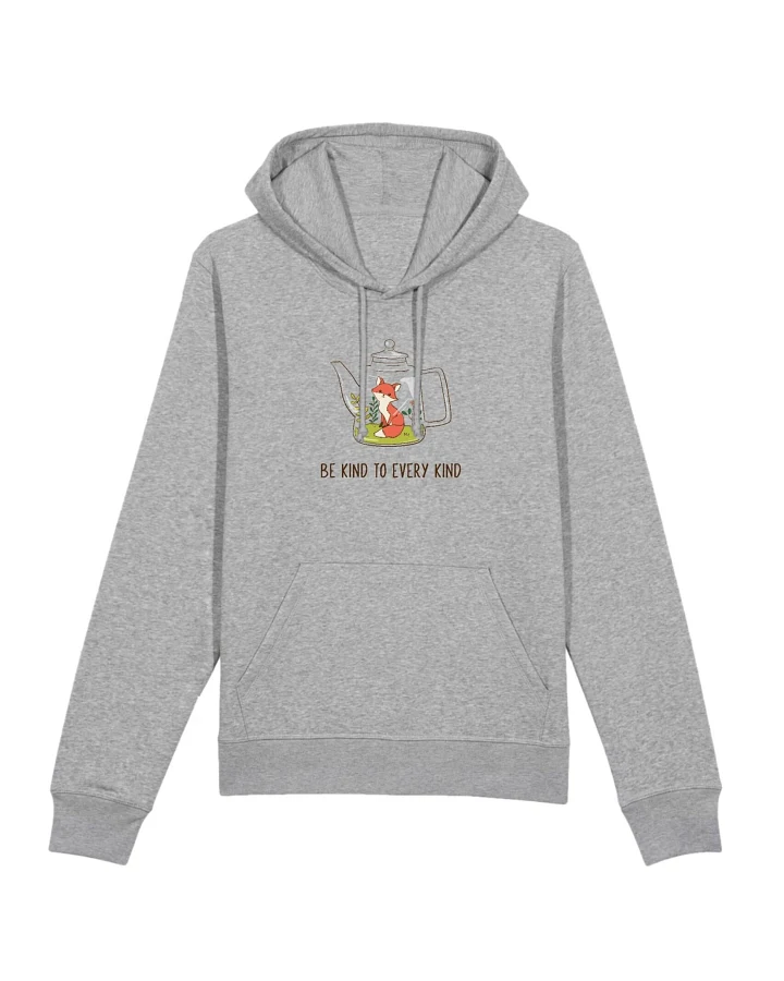 Oat Milk Club Damen vegan Hoodie Be Kind Grey Be