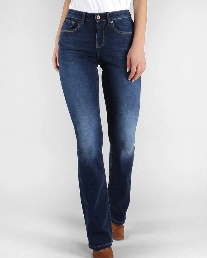 Kuyichi Damen vegan Jeans Bootcut Amy Herbal Deep Blue