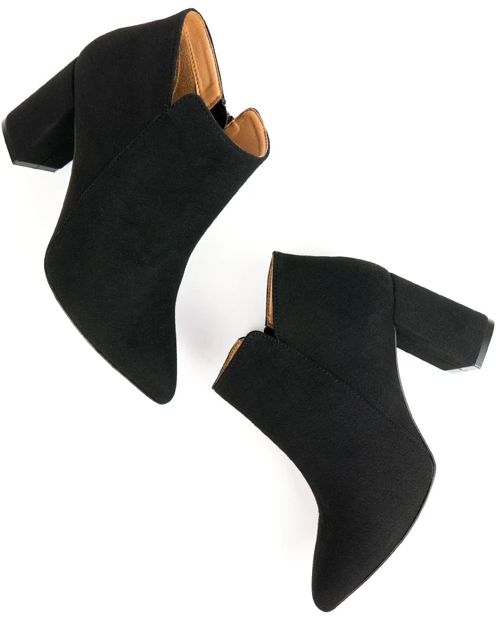 Will's Vegan Store Damen vegan Stiefel Point Toe Schwarz